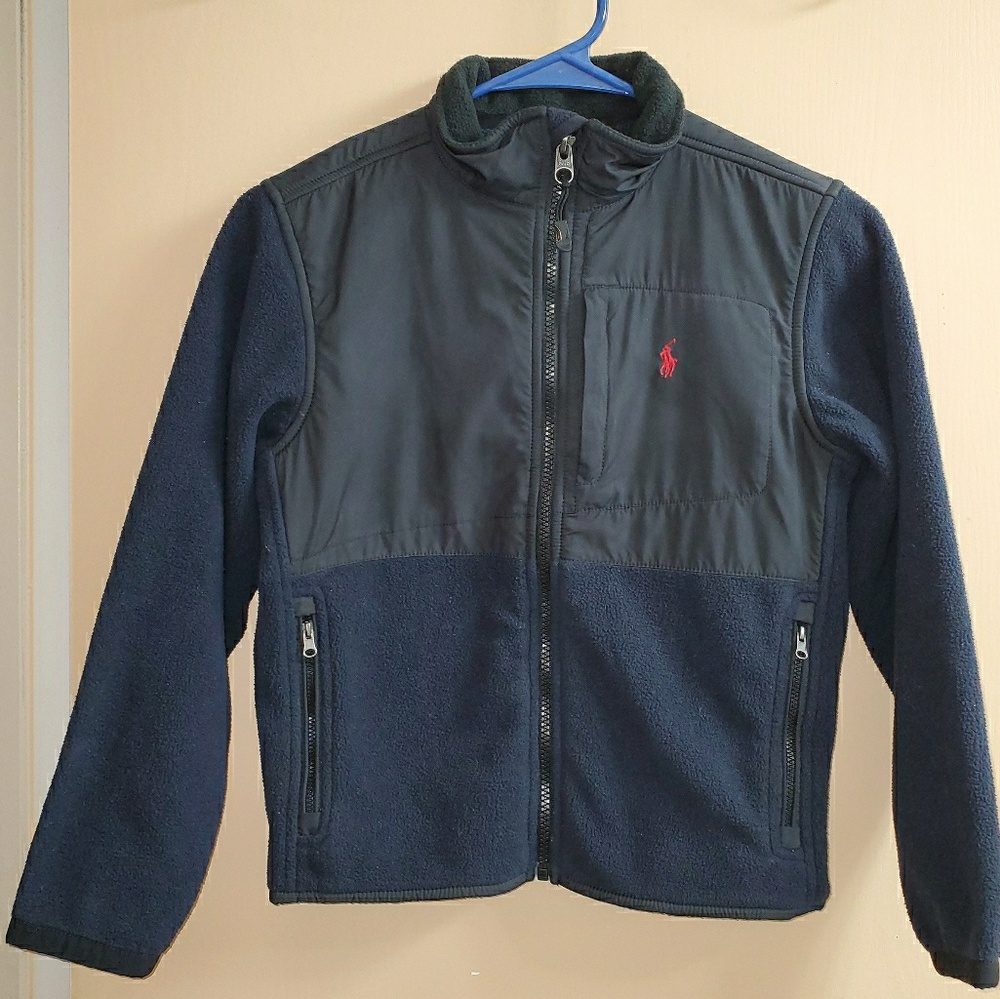 Boys Polo Ralph Lauren Zip Up Fleece Jacket Small